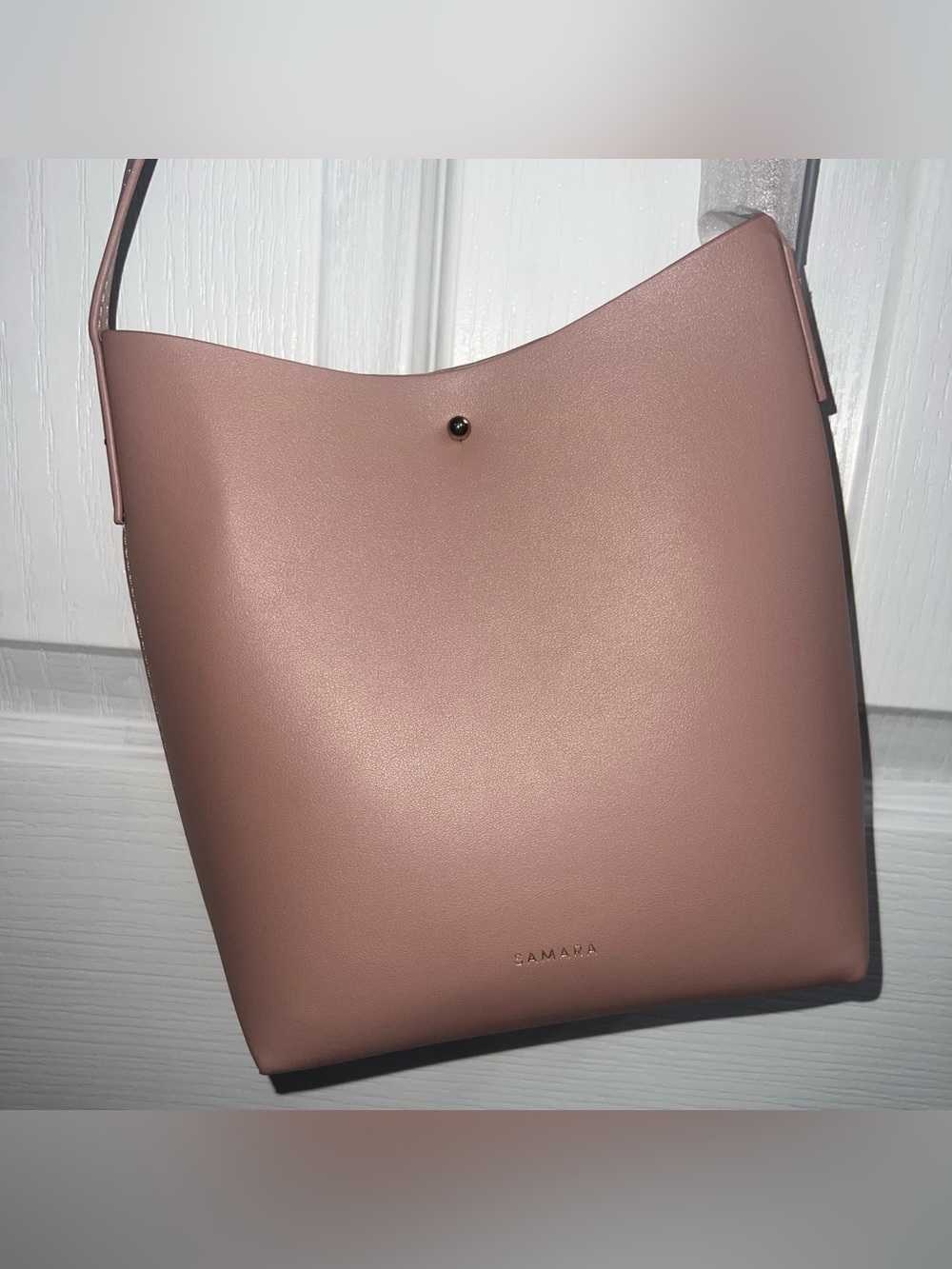 Samaya Blush Pink Shoulder Bucket Bag